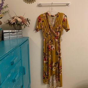 Floral high low dress